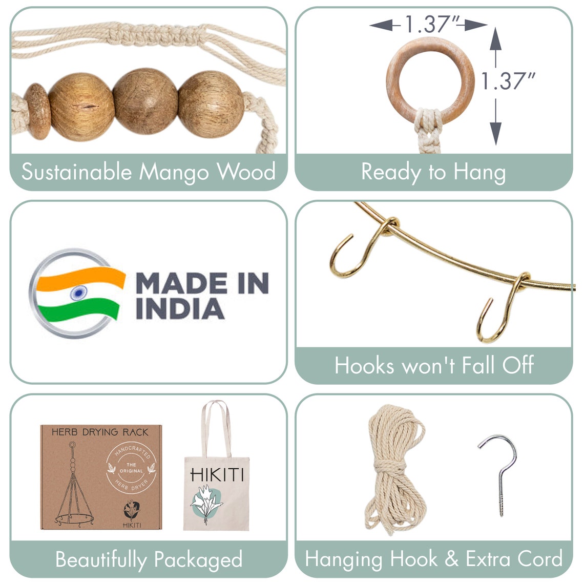 Herb Drying Rack Handmade Boho Macrame Hanger for Drying Etsy