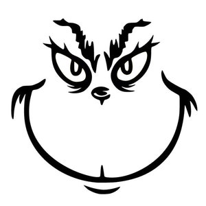 Smiling Grinch Face Etsy