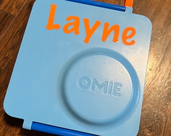 Omie Box Decal, Bentgo Box, Name Decal, LunchBox Decal, Personalized Lunchbox, Omie Box, Custom Name Decal