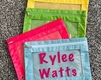 Personalized Pencil Pouch, Pencil Case, Pencil Bag, Personalized Bag, School Supplies, Pencil Pouch with Name.