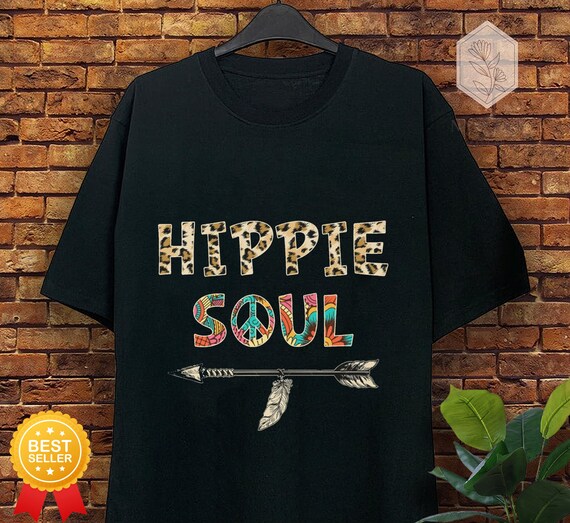 Hippie soul T-shirt trending boho shirt shirt for her woman | Etsy