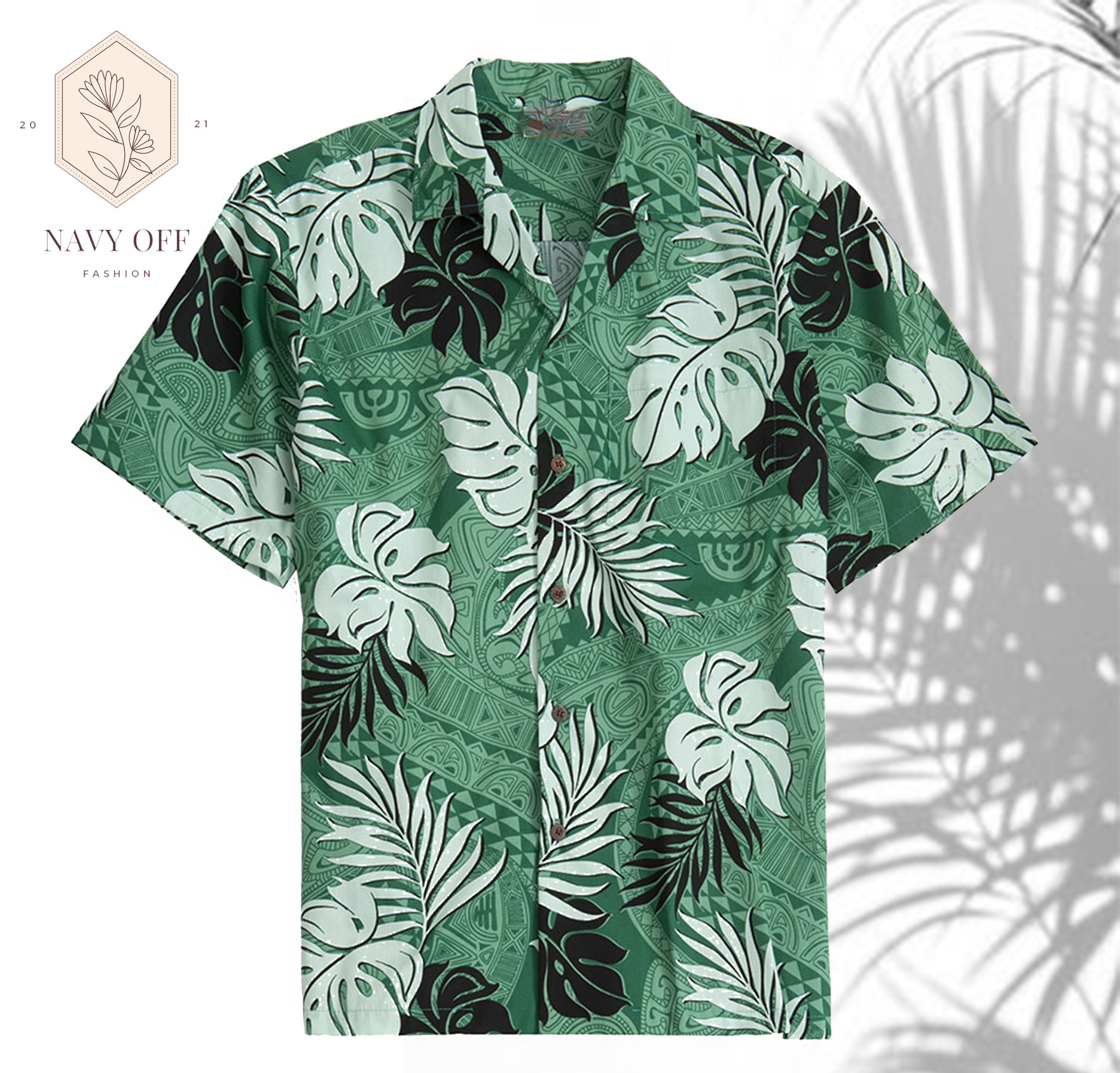 Green Hawaii shirt summer shirt full color shirt trending Etsy