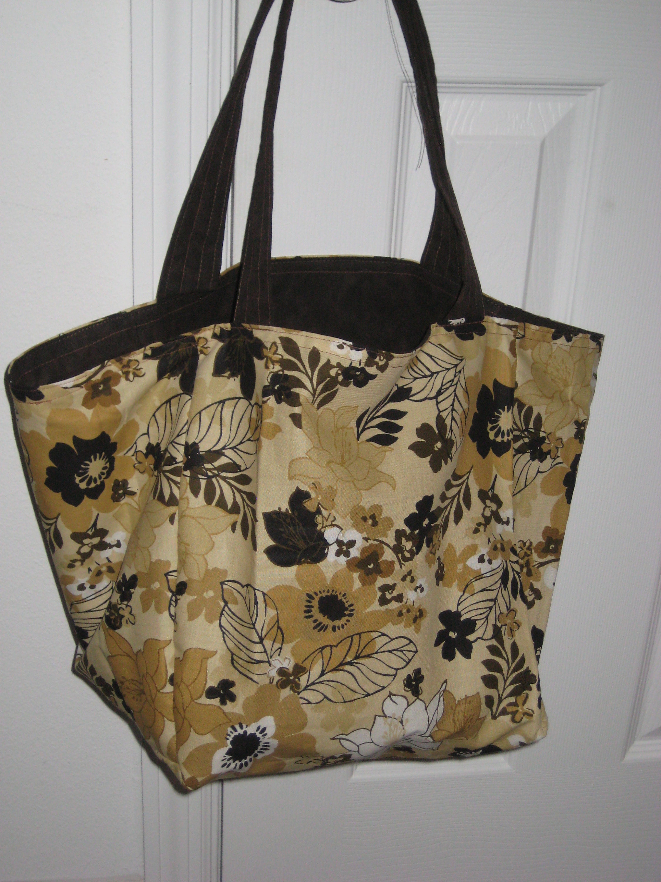 Sturdy handmade tote bag beige Etsy