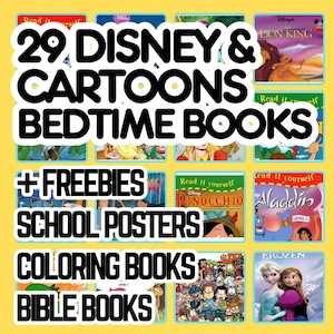 Libros ilustrados de Disney y dibujos animados para niños antes de dormir