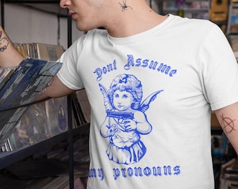 Don't assume my pronouns tshirt | They them gift | non binary gift | Gender non-conforming gift | genderqueer gift | genderfluid tshirt