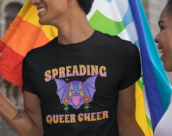 Spreading queer cheer | Gay bat | be queer spread cheer | Queer pride | Gay pride | lgbtqia pride |