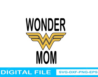 Download Wonder Mom Fan Etsy