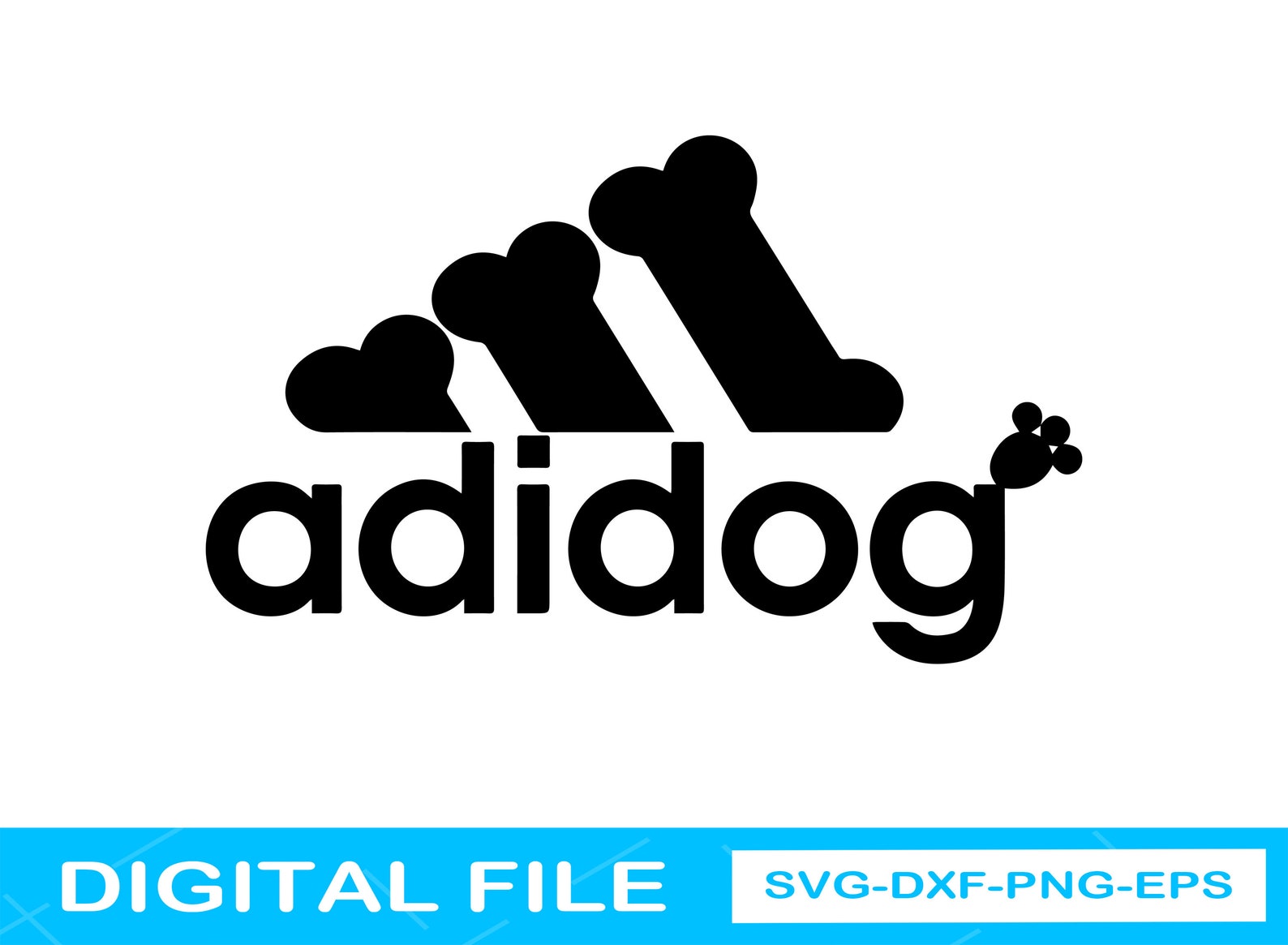 Adidog Logo SVG / Adidog Svg / Funny Adidas Svg / Dog Svg / | Etsy