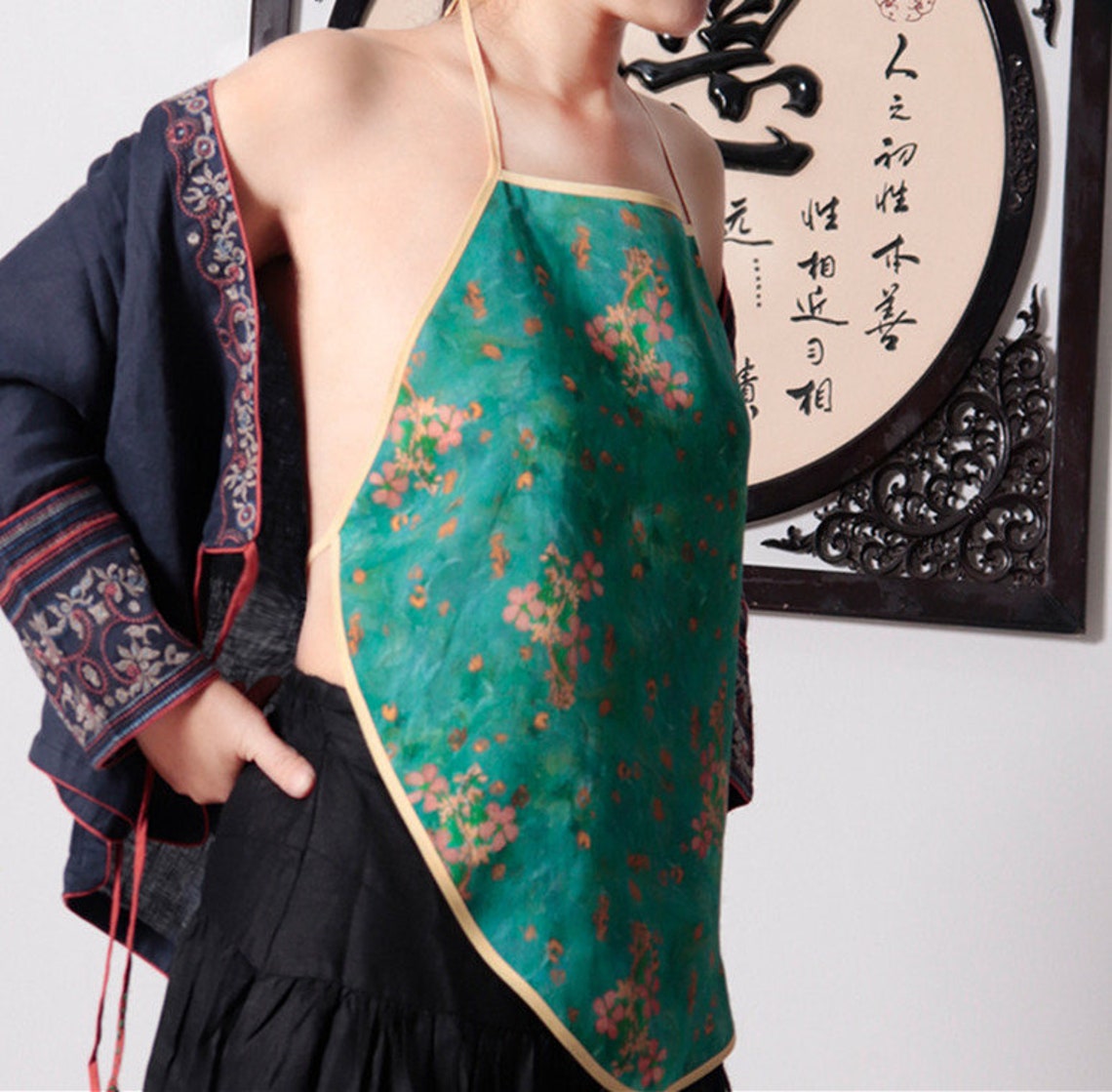 100 Ramie Chinese Bellyband Dudou Underwear Lingerie Dessous Etsy