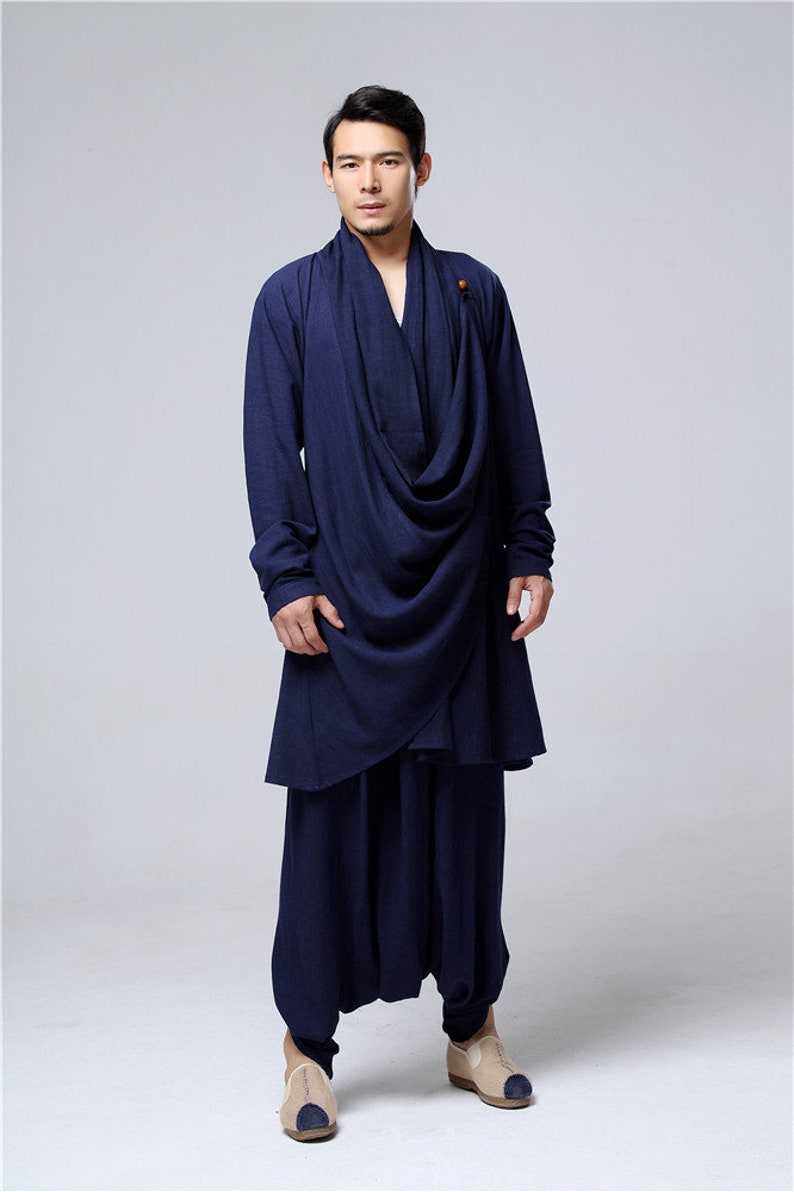 Ramie Linen Noragi Pants Whole Set Unisex Kimono Wrap - Etsy