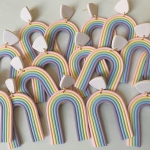 Rainbow Earrings | Spring Earrings | Polymer Clay Earrings | Earrings | Gifts For Her