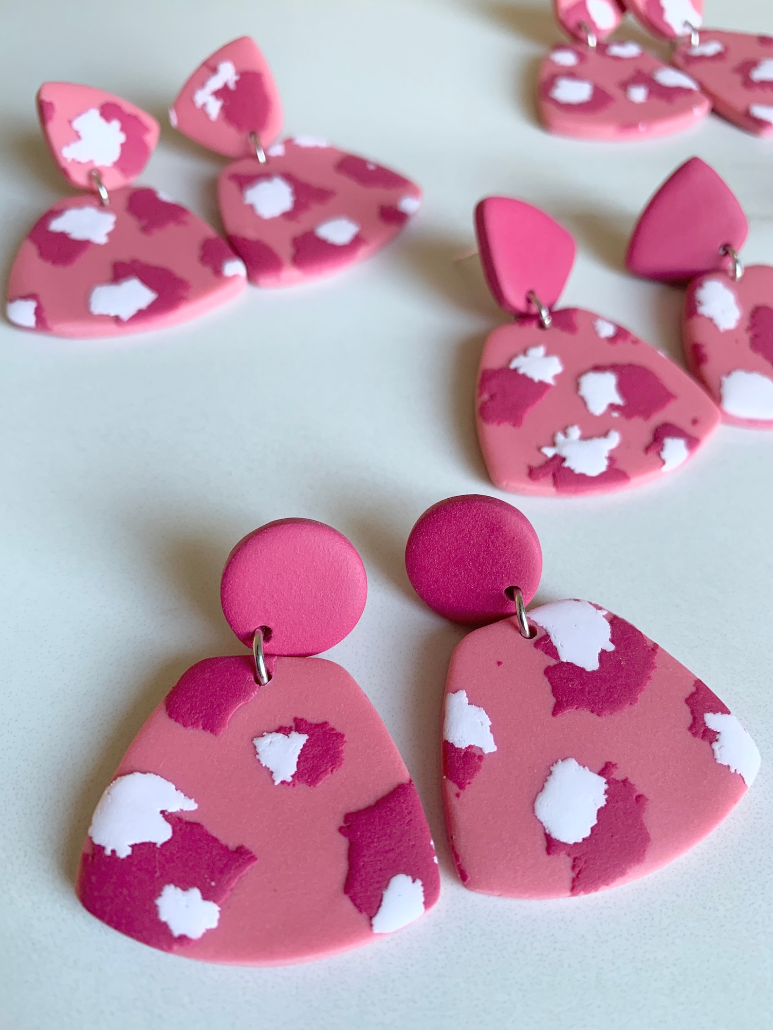 Valentines earring Holiday Earrings Polymer Clay Earrings | Etsy