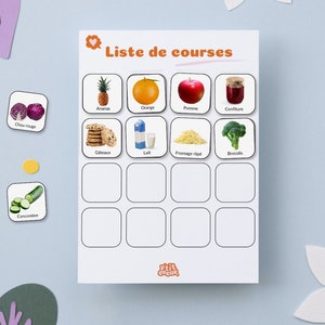 Tools / Montessori game to print to help with shopping. PDF: The shopping list