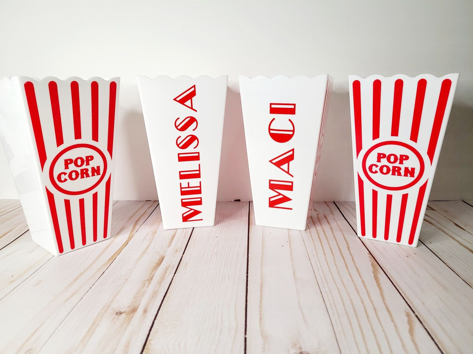 Personalized Popcorn Bucket Movie Night Party Favors Gifts Etsy New