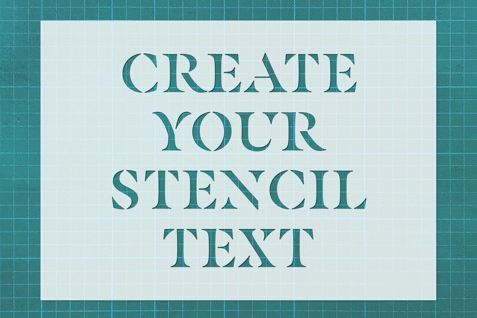 Create your stencil text You create a stencil with the Etsy