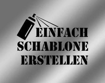 Einfach Schablone Erstellen Lassen - deine eigene Textschablone mit der Schrift STENCIL STD BOLD! Perfekt für Graffiti und Spraykunst.