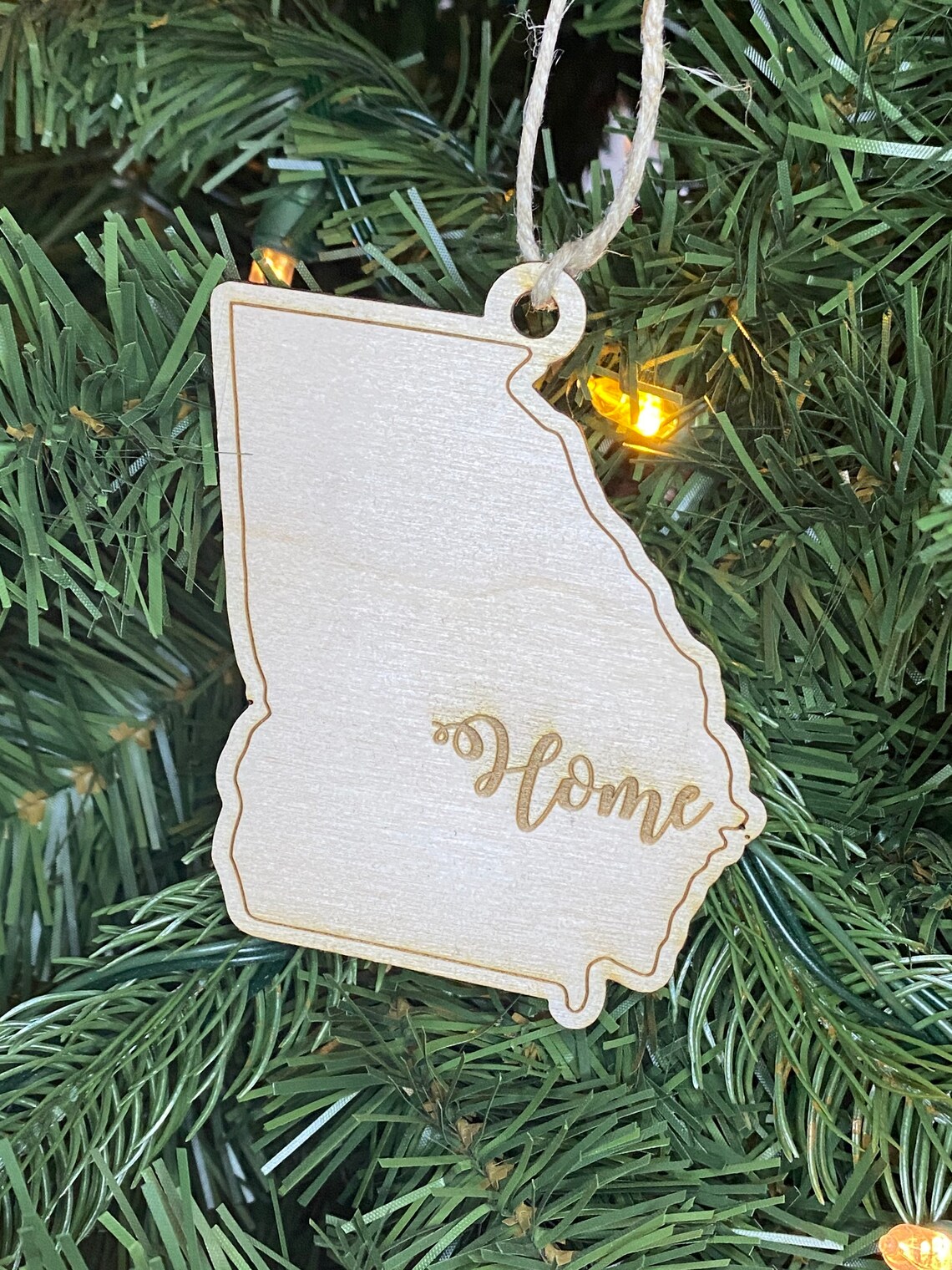 Custom State Ornaments Etsy