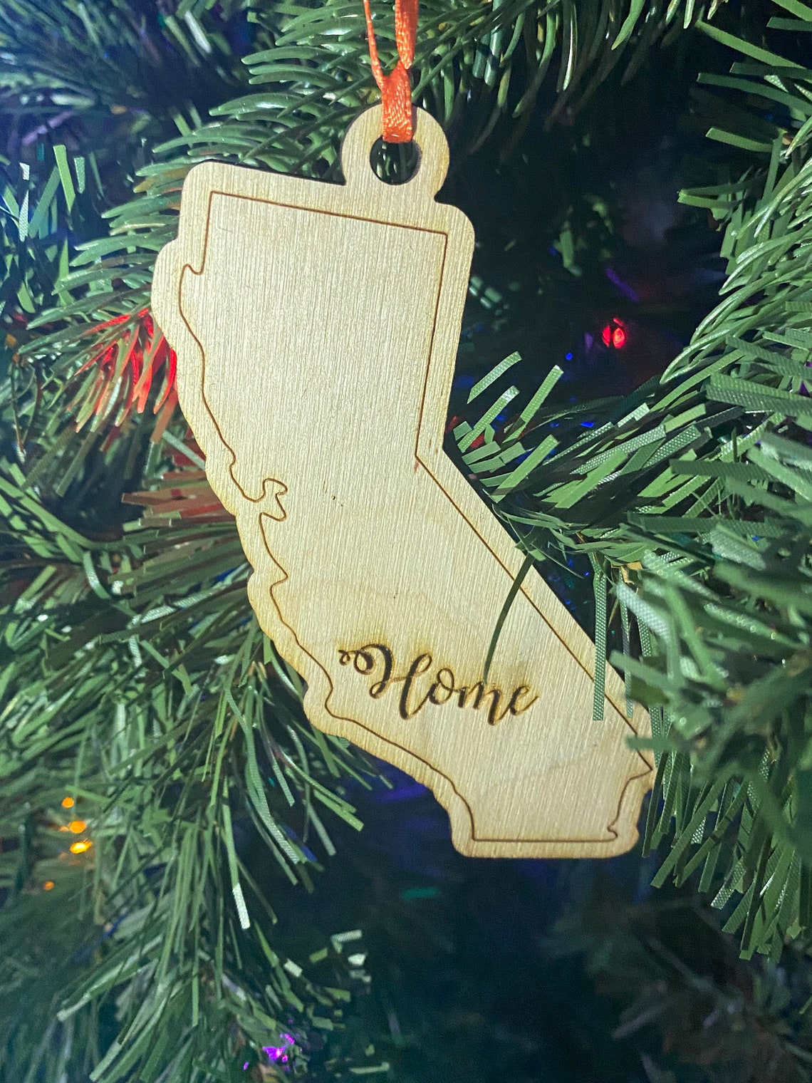 Custom State Ornaments Etsy