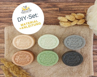 DIY-Set: Seifen mit Reliefeinlagen selber machen - Seifenset 'Natur und Entspannung'