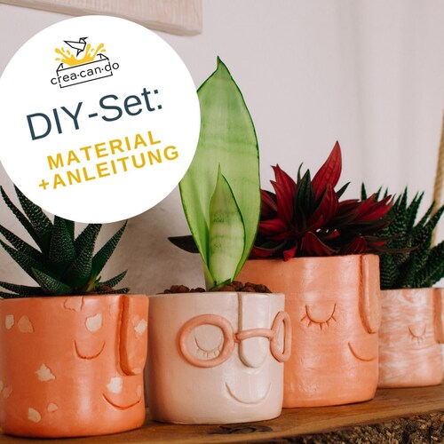 Clay Pottery Kit for 3 Craft Your Own Plant Pot at Home. Air Etsy UK