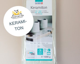 Ein Kilo Keramiton zum Modellieren von DIY-Projekten (14,99 EUR / 1 KG)