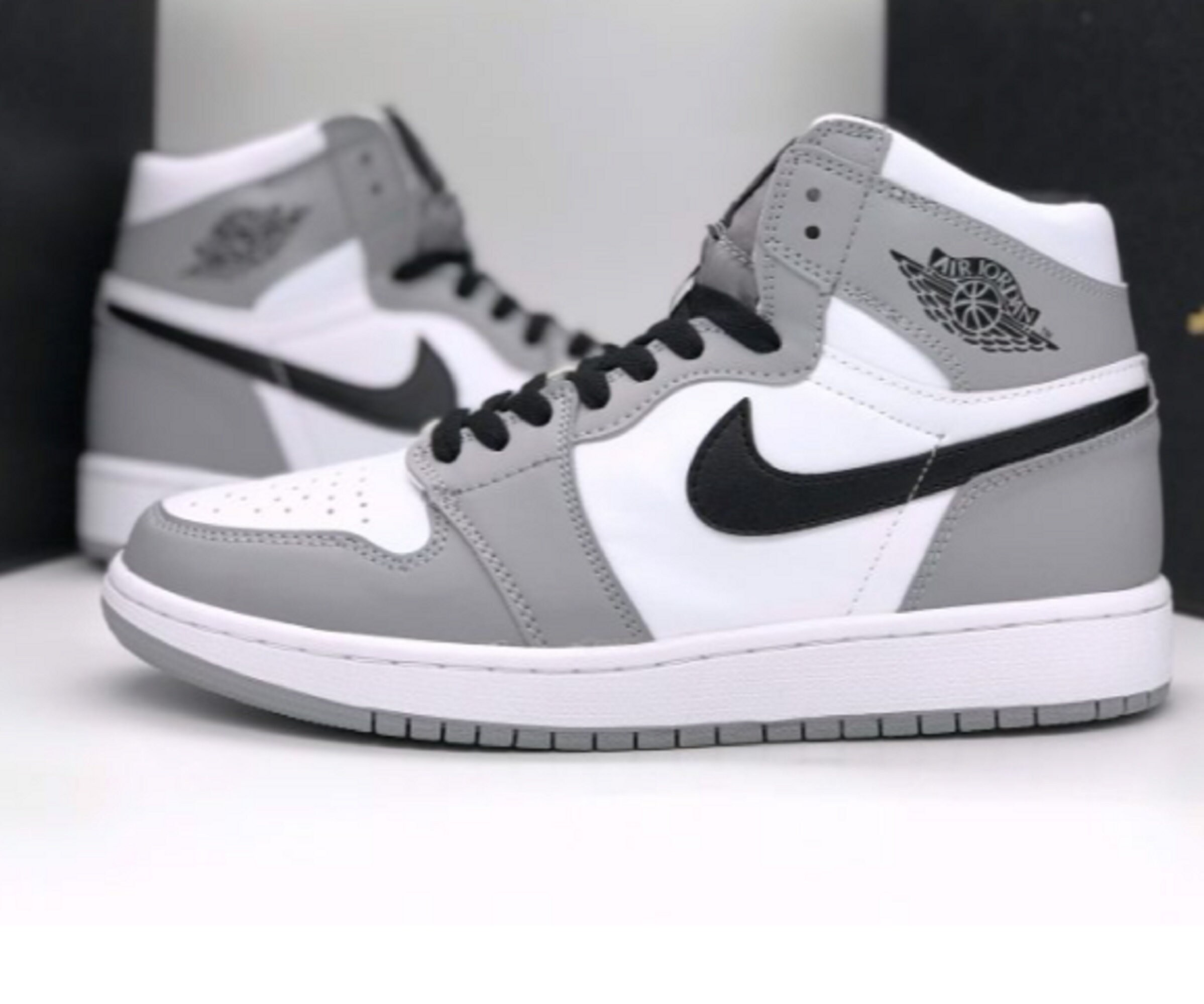 nike air Jordan 1 mid light smoke grey 554725_092 â ÐºÑÐ¾ÑÑÐ¾Ð²ÐºÐ¸ ÑÐ°Ð´Ð¾Ð²Ð¾Ð´