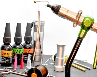 フライタイイング7点ツールキット：初心者向けフライフィッシング