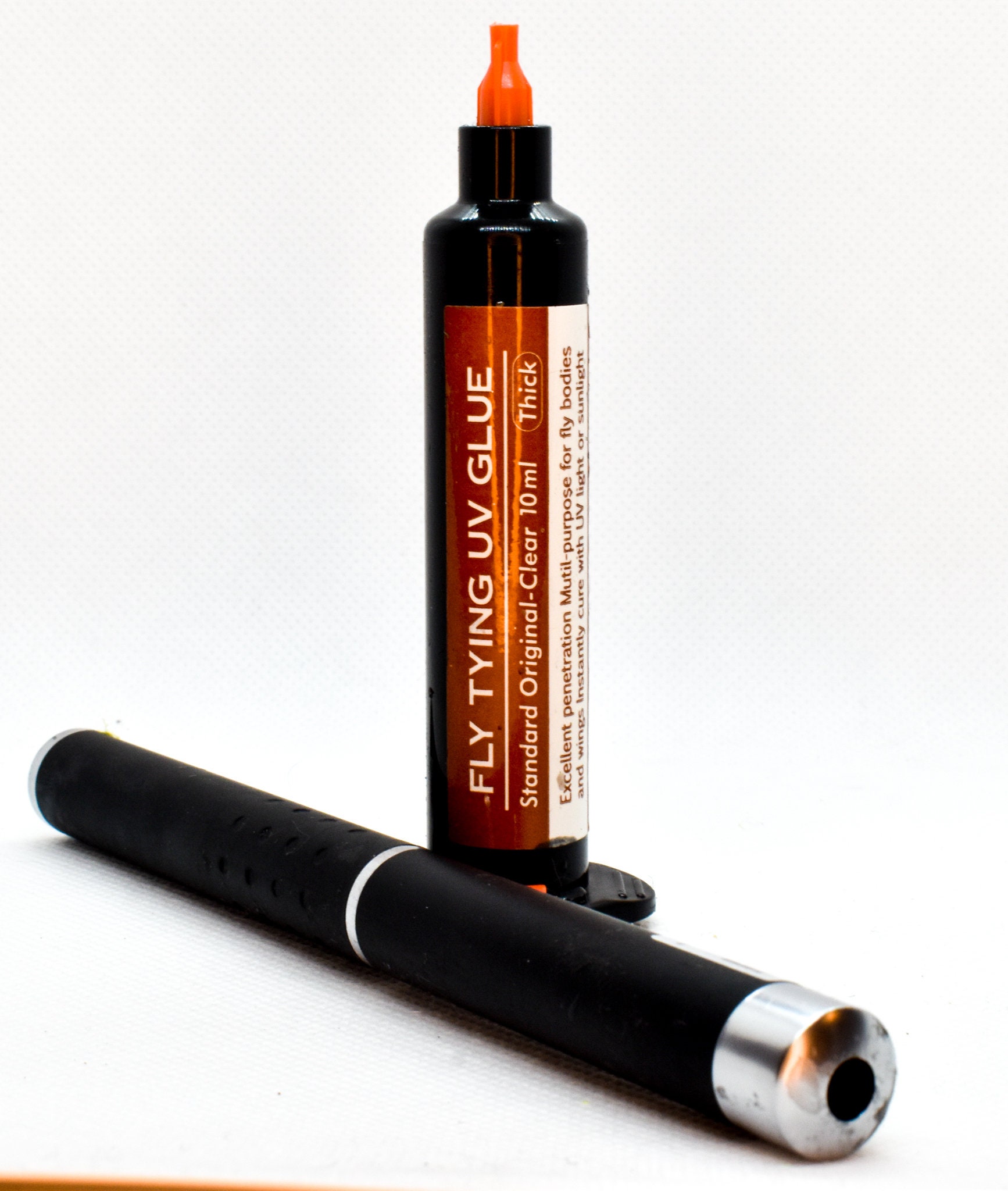 Fly Tying UV Thick Glue and Pen Light Combo Adhesive Perfect for Arts