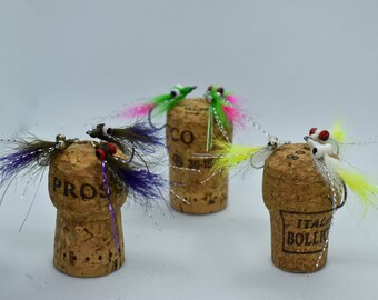 9 Fly Fishing Streamer Fly Assortment Clouser Darter Hand Tied Flies Perfect For FlyFishing White Bass, Largemouth, Smallmouth, Trout, Etc.