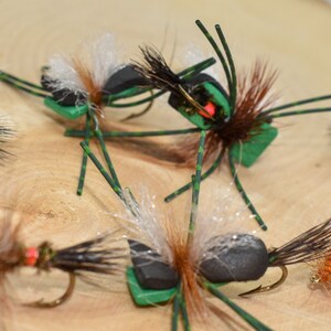 9 Fishing Dry Fly Assortment: 3 Royal Stimulator Flies, 3 Royal Wulff Flies, 3 Royal Hippie Stomper Foam Flies Perfect for fly fishing box