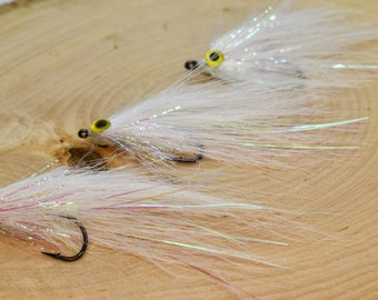 3 Fly Fishing Streamer Fly Assortment Half and Half Recommended Flyfishing For Bass and Trout in California, Wisconsin, Florida, Ohio, Etc.