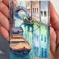 ACEO Print Aceo Limited Edition Art Card Watercolor Print Landscape ...