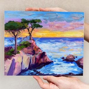 California seascape painting Impasto Painting California landscape painting Laguna Beach Painting California wall art Big Sur painting