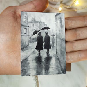 ACEO Original painting ACEO cards aceo watercolor Aceo original art Landscape watercolor miniature painting Small Artwork 2.5X3.5 inches