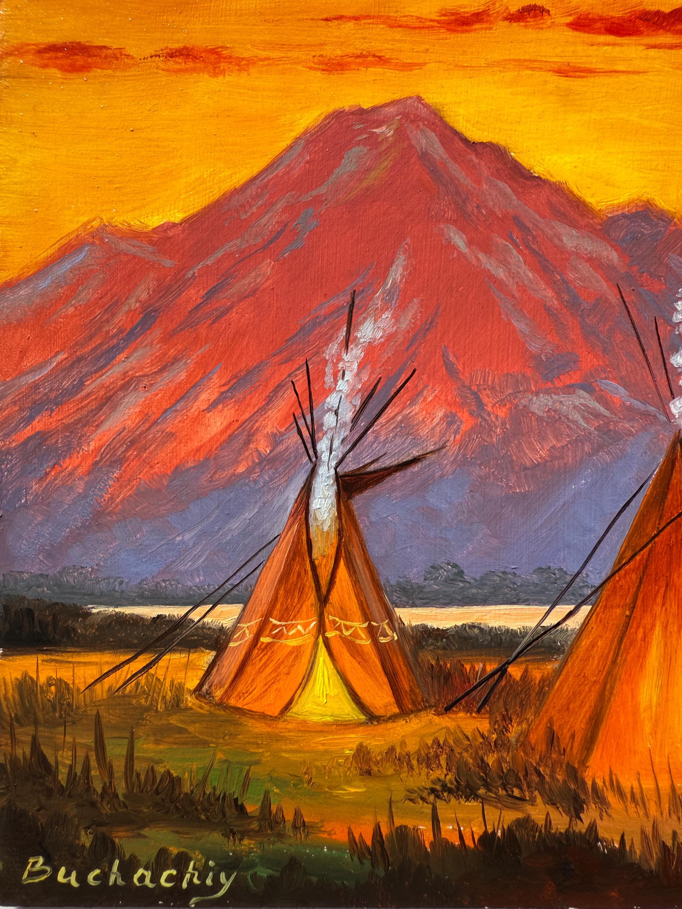 original-tipi-painting-colorful-southwest-landscape-art-tipi-mountain