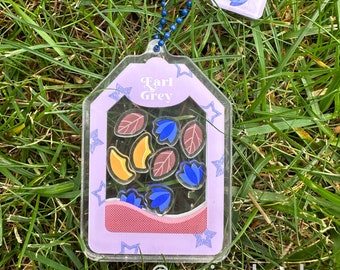 Earl Grey Tea Bag Shaker Keychain