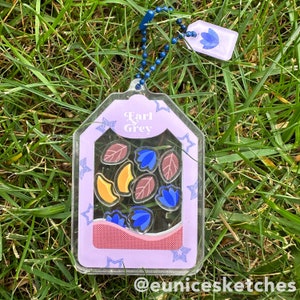 Earl Grey Tea Bag Shaker Keychain