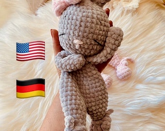 Crochet pattern bunny lovey - ENGLISH, DEUTSCH