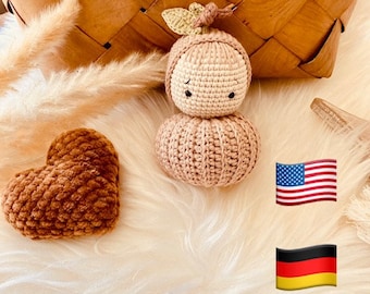 Crochet pattern Pumpkin - ENGLISH and DEUTSCH