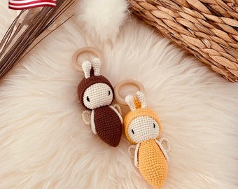 Crochett pattern Bee rattle - ENGLISH