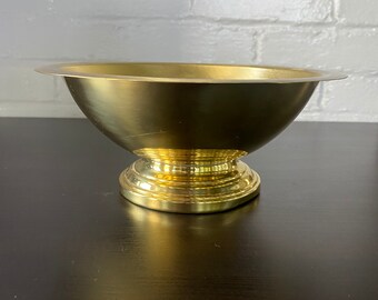 Vase Bohemian Decor with Handle Fruit Bowl Vintage Pedestal Brass Bowl Planter Display Centerpiece Basket