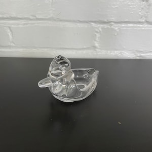 Vintage Duncan Miller Clear Glass  Duck Ash Tray