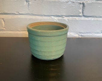 Cute Vintage Small Blue/Green Pottery Bowl / Catch All Bowl