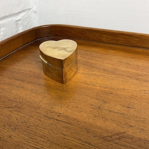 Vintage Brass Hinged Trinket Box