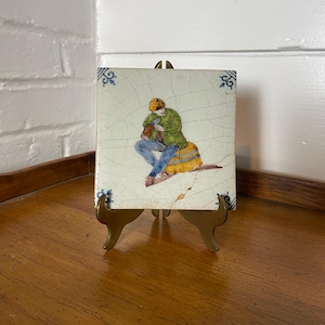 Vintage Dutch Hand Painted Tile