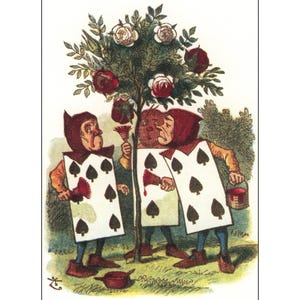 Alice In Wonderland Print, Alice In Wonderland Poster, Alice In Wonderland Wall Art, Home Decor, Gift, Vintage Illustration, Vintage Print