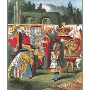 Alice In Wonderland Print, Alice In Wonderland Poster, Alice In Wonderland Wall Art, Home Decor, Gift, Vintage Illustration, Vintage Print
