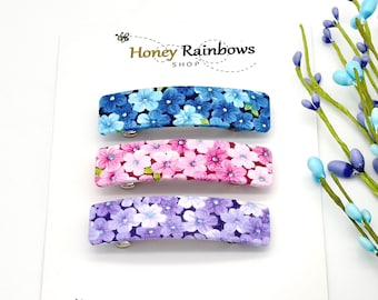 Beautiful Daisy Hair Barrette for Women; Lovely Pink, Blue or Purple Daisy Hair Barrette; Thin to Thick Hair, Unique Hair Clip; Gift for Her