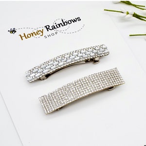 Rhinestone Like Hair Barrette for Women, Glamorous Holiday Party Hair Clips For Women, New Years Barrette, Gift for Her, Sparkling Barrette