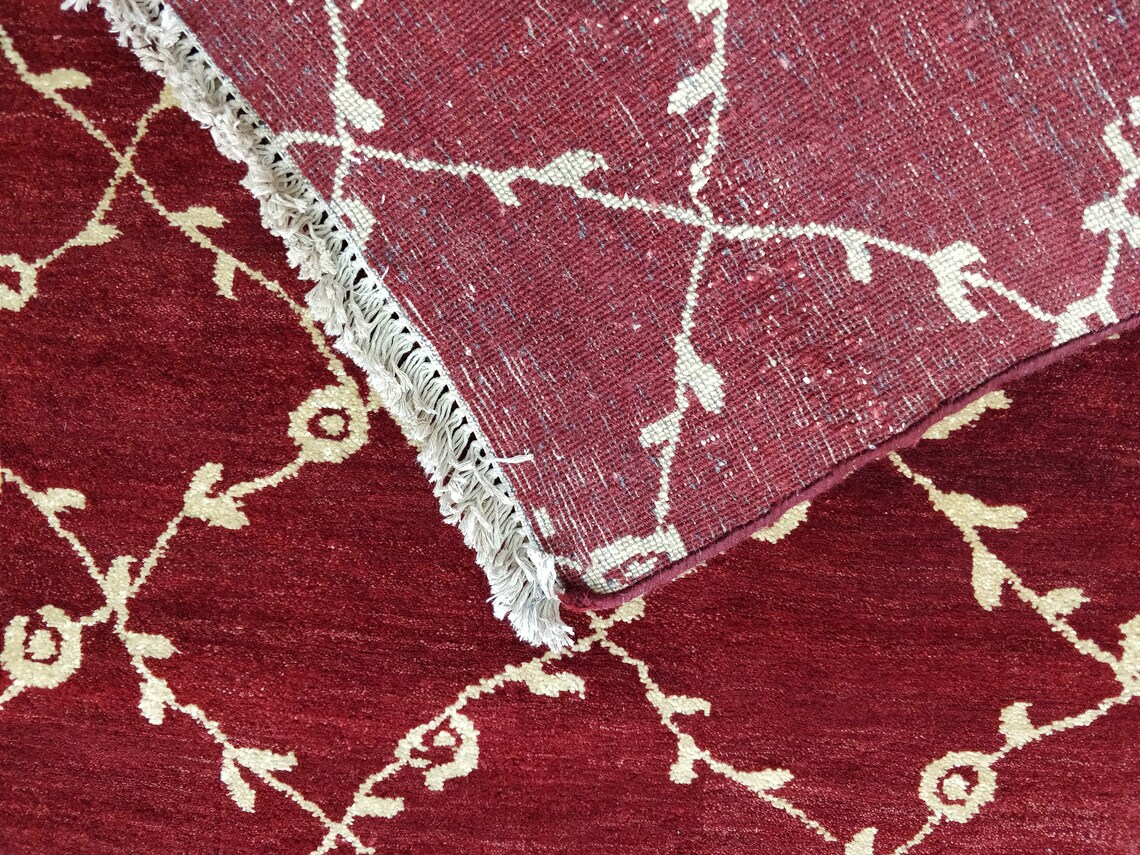 Handmade Hand Knotted Wool Floor Carpet Traditional Carpet Etsy